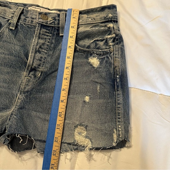 AYR Denim shorts Button fly Raw Hem Size 27 (B3 - Picture 10 of 15